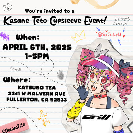 Kasane Teto Cupsleve Event